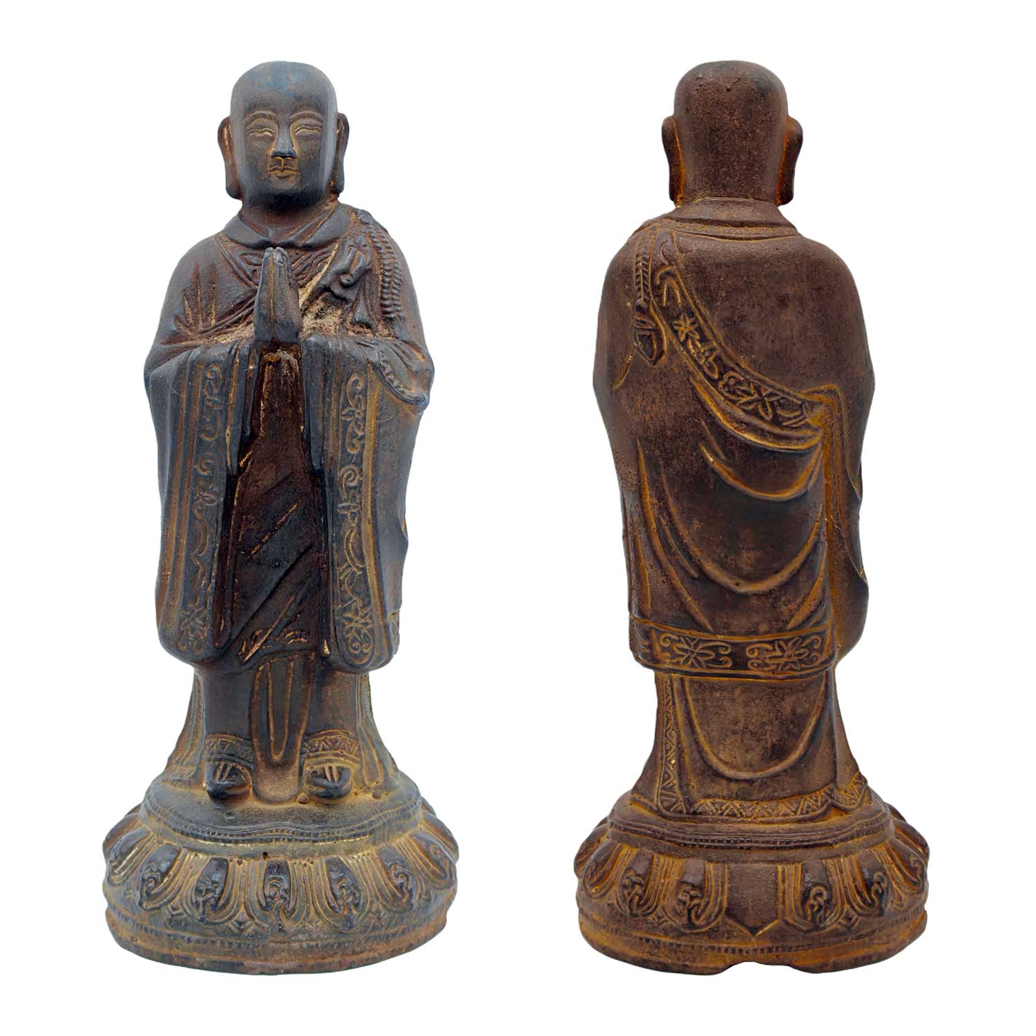 明 高僧伽鐵鑄造像