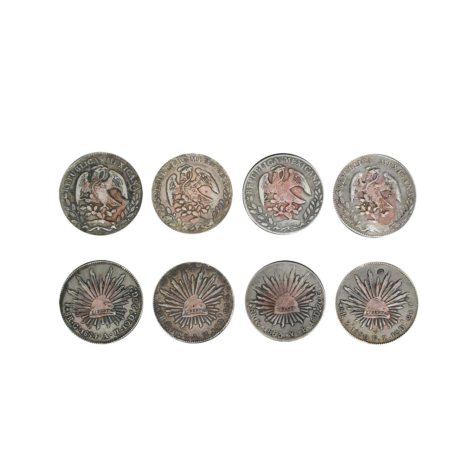 墨西哥鷹洋幣一組（4枚）